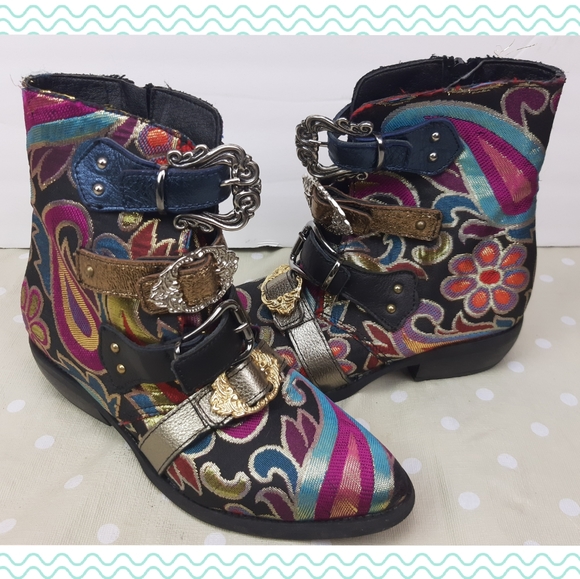 EXCLUSIVE Funky metallic boots Vintage Nego price - Picture 16 of 16